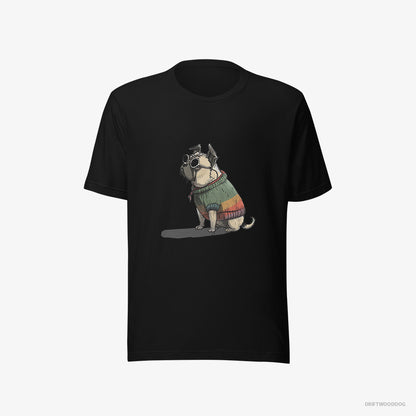 Pug Ready for Pride Black T-Shirt