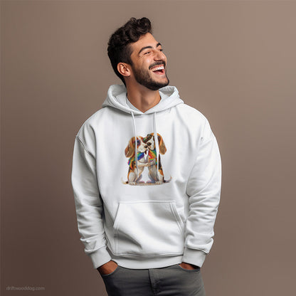 Beagle Couple Celebrating Pride Hoodie – Dog Hoodies for Men