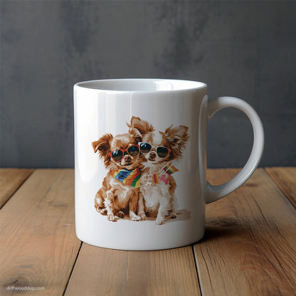 Chihuahua Couple Celebrating Pride Mug – Unique Dog Cups | Dog-Themed Mugs