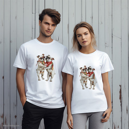 French Bulldog Couple Ready for Pride T-Shirt – Unique Dog T-Shirts for Pet Lovers