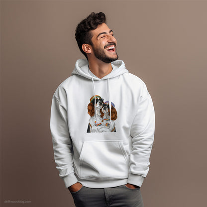 Cavalier King Charles Spaniel Couple Celebrating Pride Hoodie – Dog Hoodies for Men