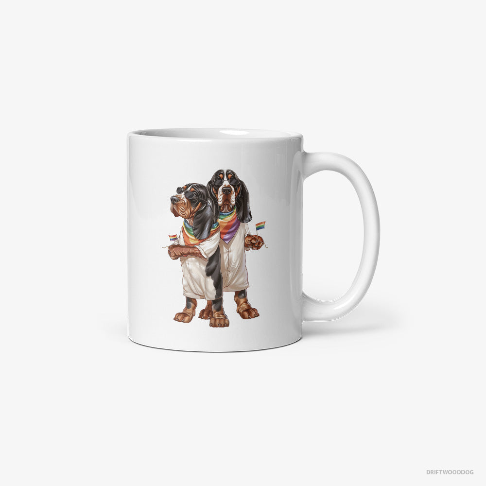 Basset Hound Couple Ready for Pride Classic Mug