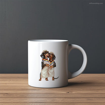 Dachshund Couple Ready for Pride Mug – Custom Dog Mugs | Personalized Pet Mugs