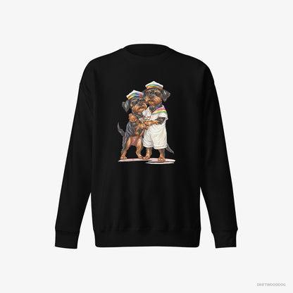 Yorkshire Terrier Couple Ready for Pride Black Sweatshirt