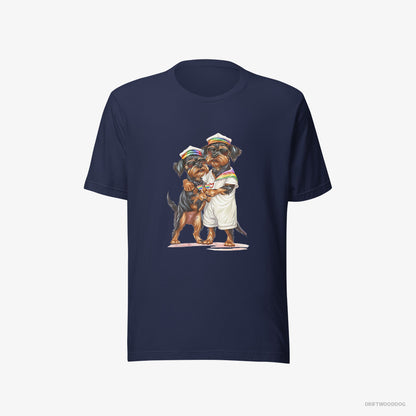 Yorkshire Terrier Couple Ready for Pride Navy T-Shirt