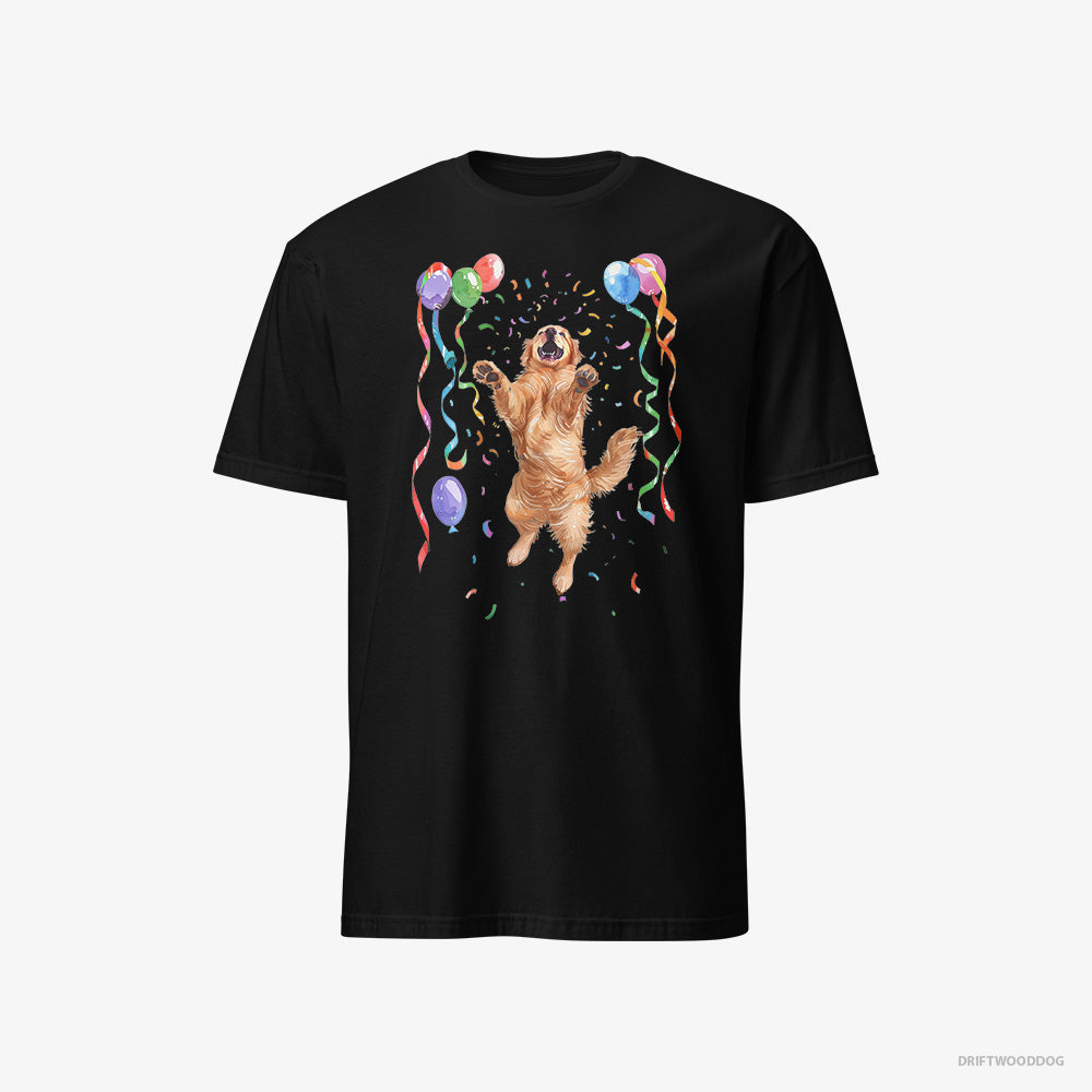 Golden Retriever Jumping with Balloons Classic T-Shirt