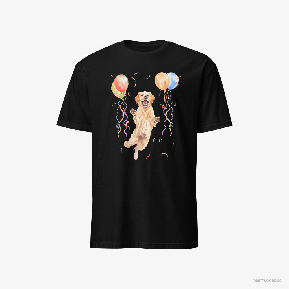 Golden Retriever Jumping with Balloons Classic T-Shirt