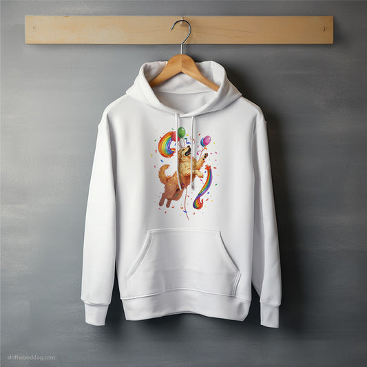 Golden Retriever Celebrating Pride Hoodie – Unisex Hoodie for Dog Lovers