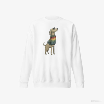 Labrador Retriever All Set for Pride White Sweatshirt