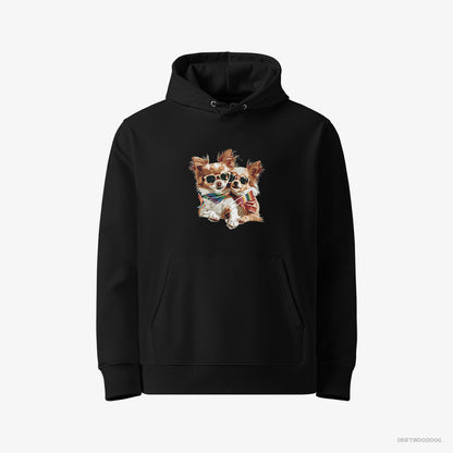 Chihuahua Couple Celebrating Pride Black Hoodie