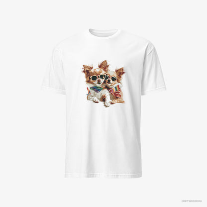 Chihuahua Couple Celebrating Pride White T-Shirt