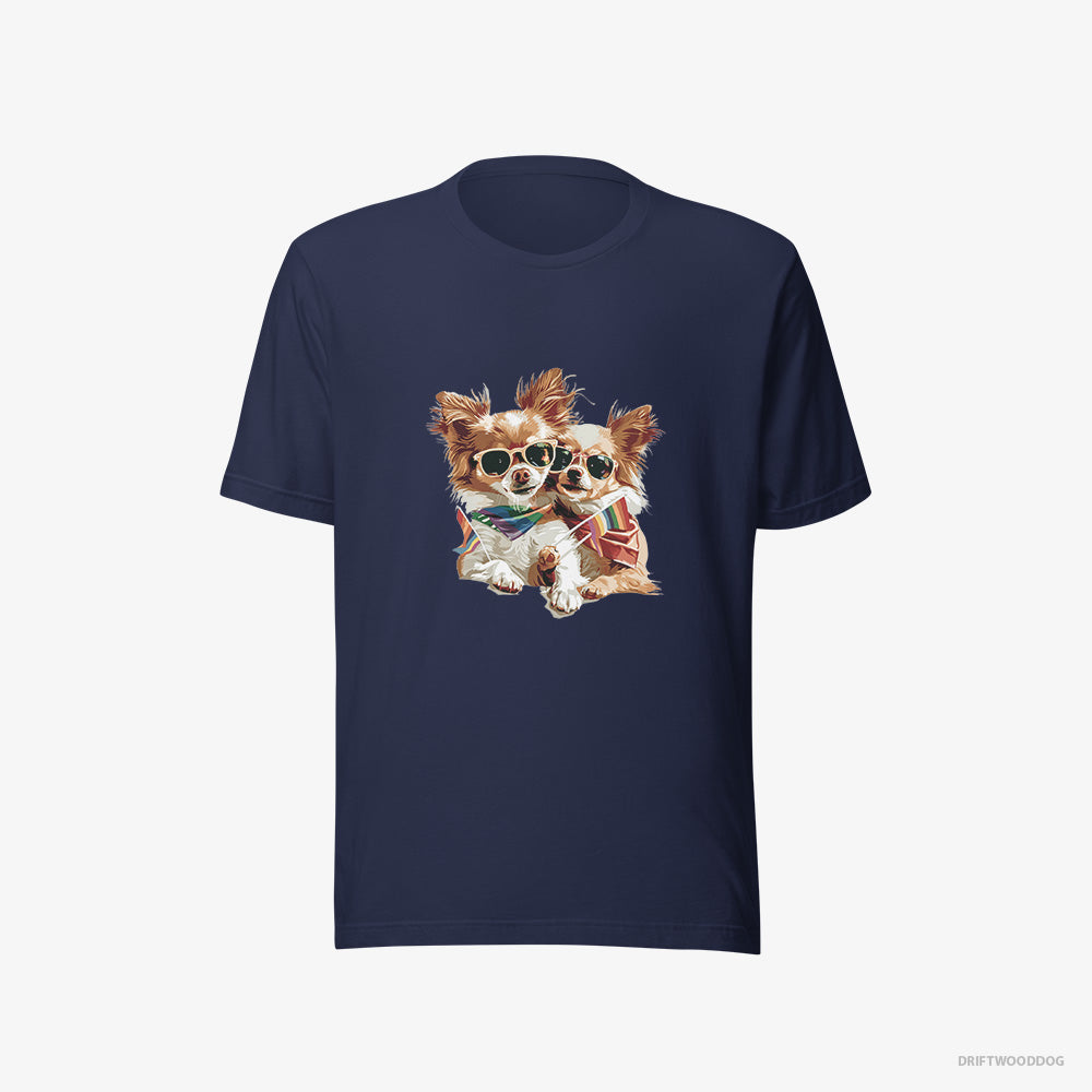 Chihuahua Couple Celebrating Pride – Women's T-Shirt Navy Eco – Eco-Friendly