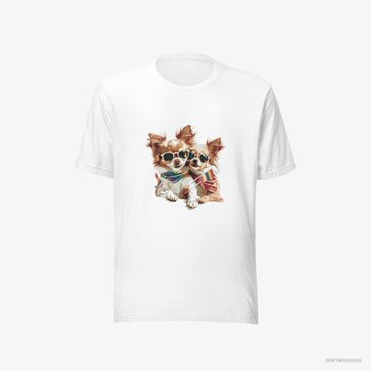 Chihuahua Couple Celebrating Pride White T-Shirt