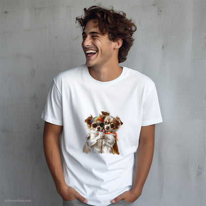 Cute Chihuahua Couple Hugging at Pride T-Shirt – Dog T-Shirt for Men