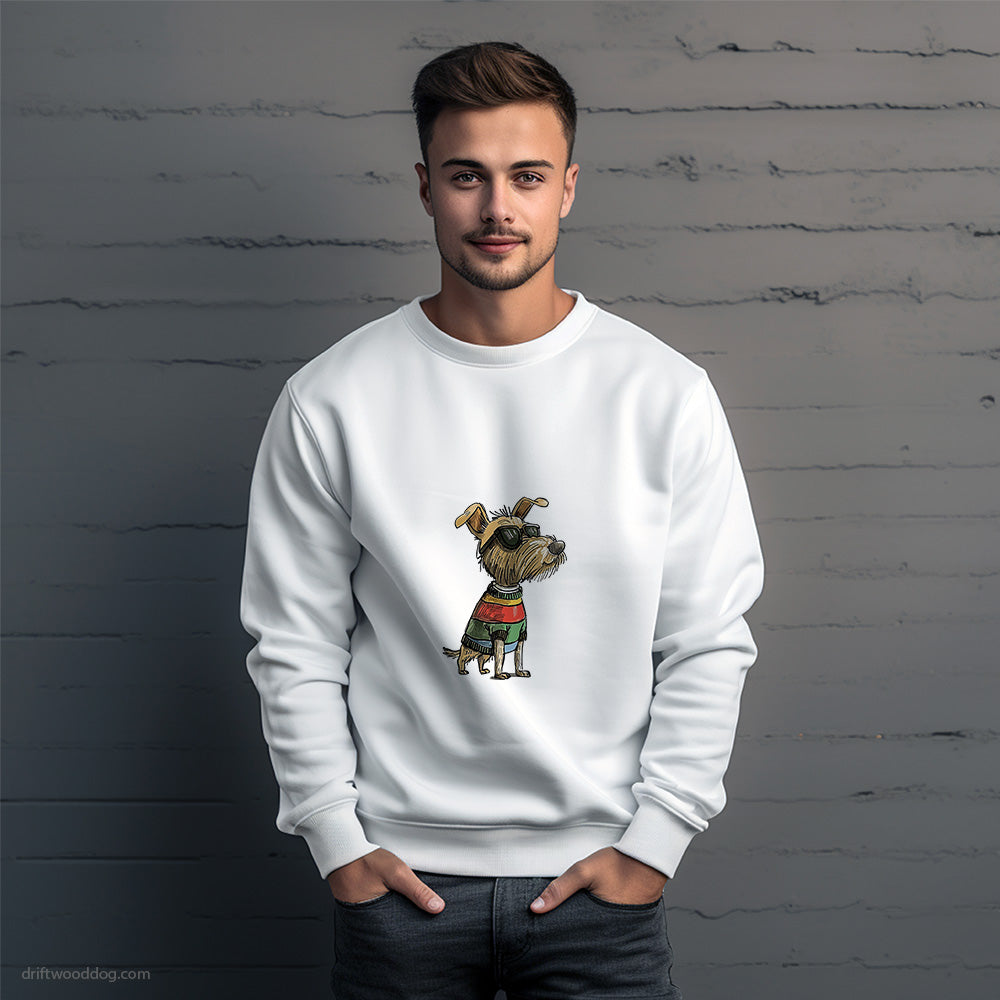 Yorkshire Terrier Excited for Pride Sweatshirt – Unique Dog Sweatshirt for Men