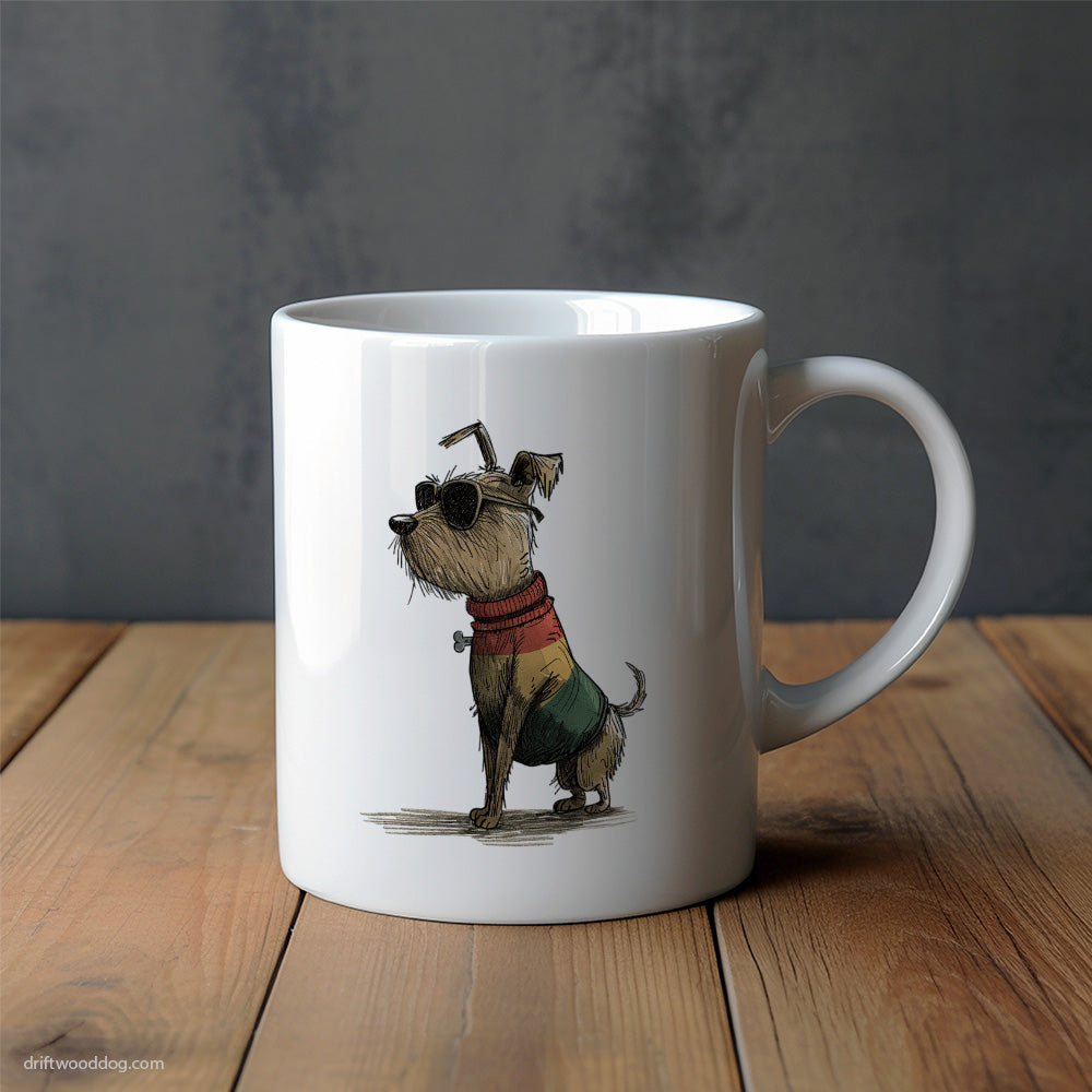 Yorkshire Terrier Clad in Rainbow Apparel Mug – Unique Dog Cups | Dog-Themed Mugs