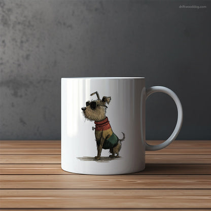 Yorkshire Terrier Clad in Rainbow Apparel Mug – Funny Dog Coffee Mugs | Quirky Canine Drinkware