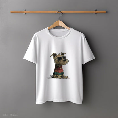 Yorkshire Terrier Dressed in Rainbow Attire T-Shirt – Unisex Tee for Dog Lovers