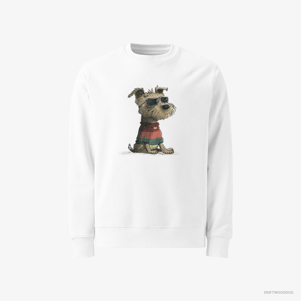 Yorkshire Terrier Dressed in Rainbow Attire Classic Sweatshirt