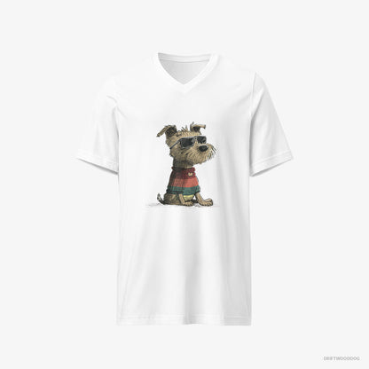 Yorkshire Terrier Dressed in Rainbow Attire White T-Shirt