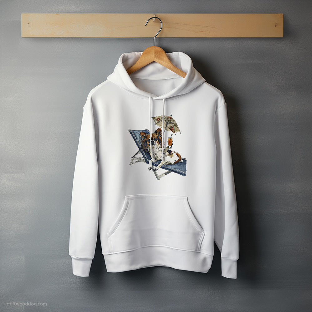 Chihuahua Relaxing on a Patio Lounger Hoodie – Unisex Hoodie for Dog Lovers