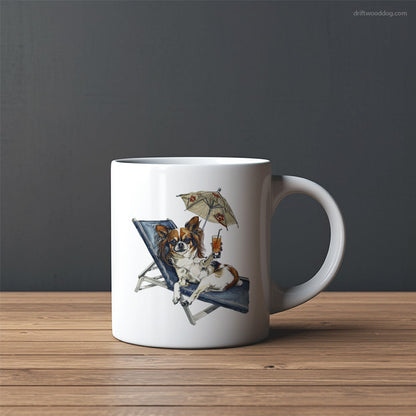 Chihuahua Relaxing on a Patio Lounger Mug – Custom Dog Mugs | Personalized Pet Mugs