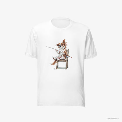 Chihuahua with a Fishing Rod White T-Shirt