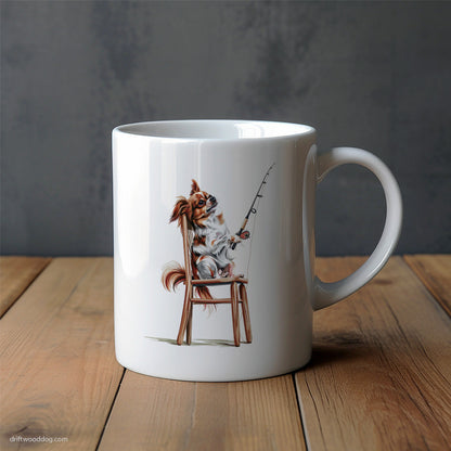 Chihuahua Fishing with a Rod Mug – Unique Dog Cups | Dog-Themed Mugs