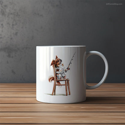 Chihuahua Fishing with a Rod Mug – Funny Dog Coffee Mugs | Quirky Canine Drinkware