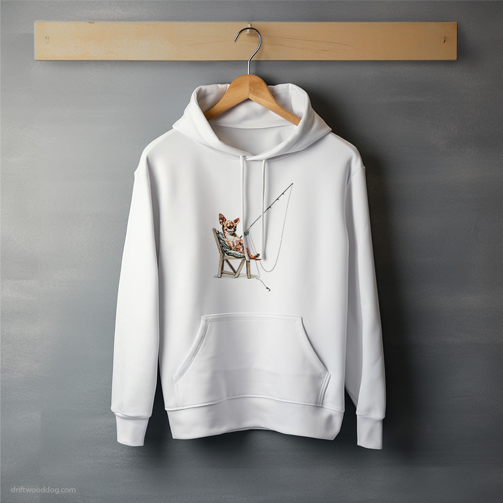 Chihuahua Catching Fish Hoodie – Unisex Hoodie for Dog Lovers