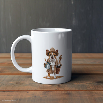 French Bulldog Dressed as a Farmer Mug – Cute Dog-Themed Mugs | Perfect Gifts for Dog Lovers