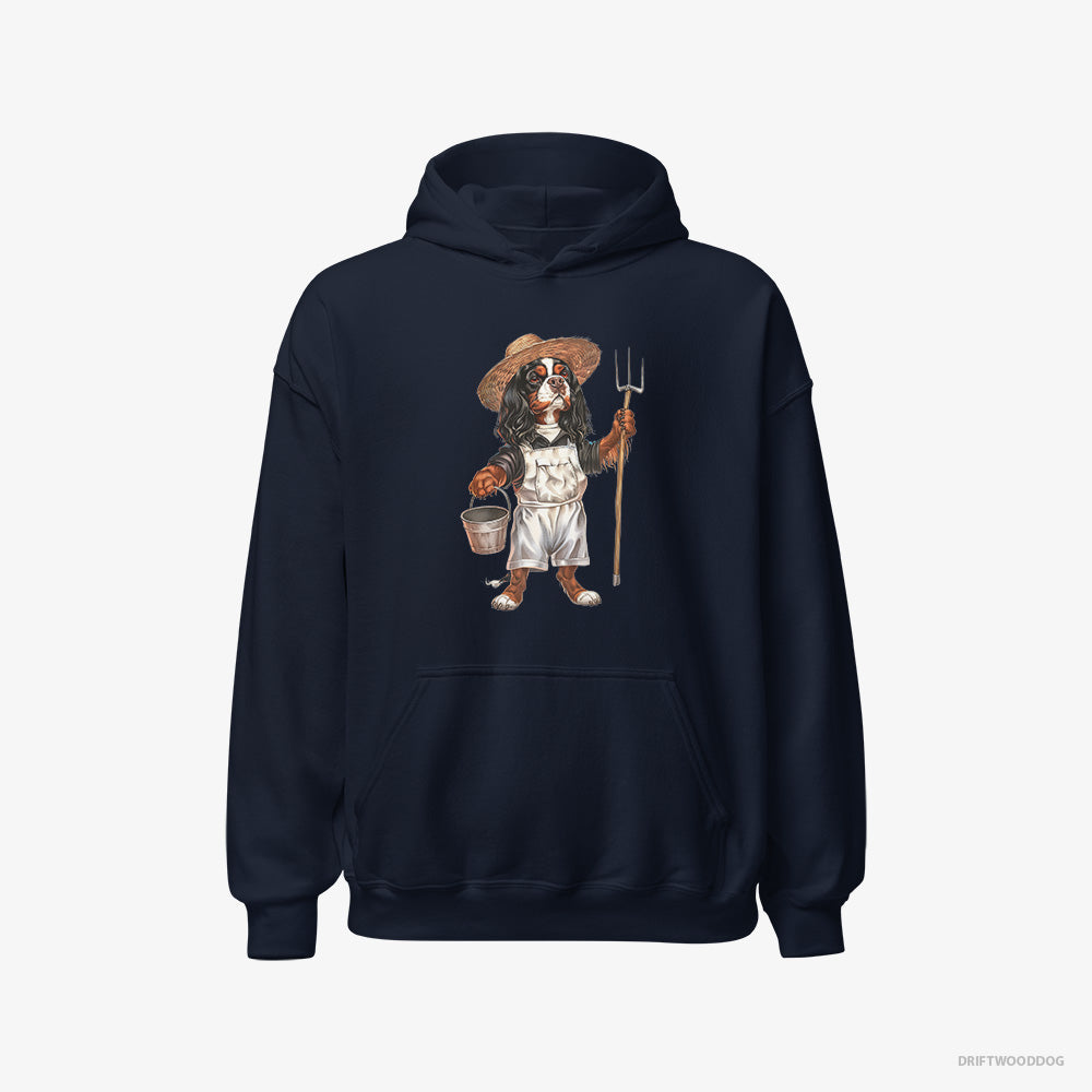 Cavalier King Charles Spaniel Dressed in Farmer's Clothes Classic Hoodie