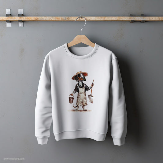 Dalmatian Dressed as a Farmer Sweatshirt – Unisex Sweatshirt for Dog Lovers