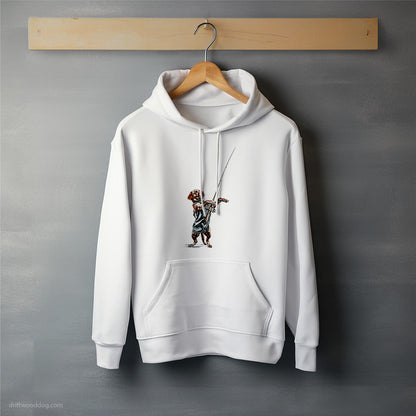 Labrador Retriever Fishing with a Rod Hoodie – Unisex Hoodie for Dog Lovers