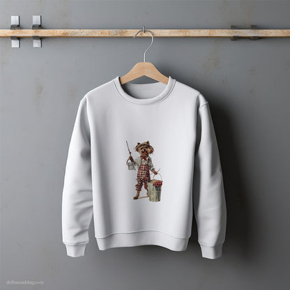 Yorkshire Terrier as a Happy Farmer Sweatshirt – Unisex Sweatshirt for Dog Lovers