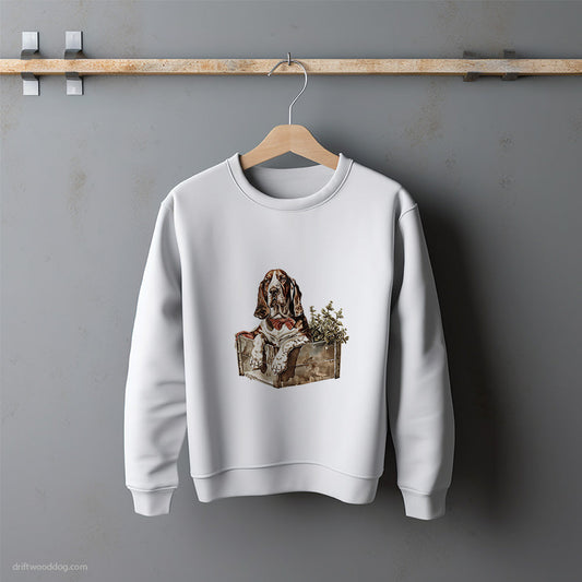 Basset Hound Caring for the Herbs Sweatshirt – Unisex Sweatshirt for Dog Lovers