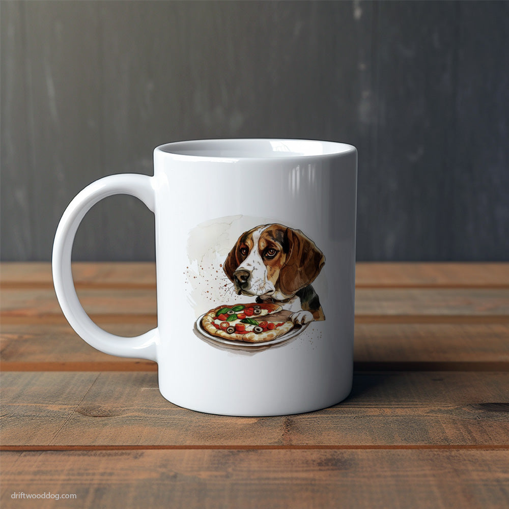 Funny Beagle Sniffing a Slice of Pizza Mug – Cute Dog-Themed Mugs | Perfect Gifts for Dog Lovers