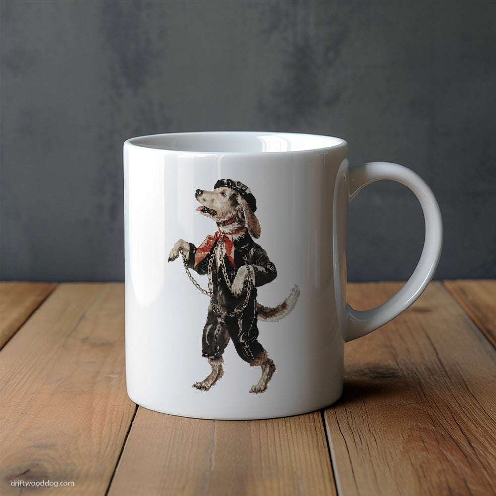 Beagle Headbanging in Chains Mug – Unique Dog Cups | Dog-Themed Mugs