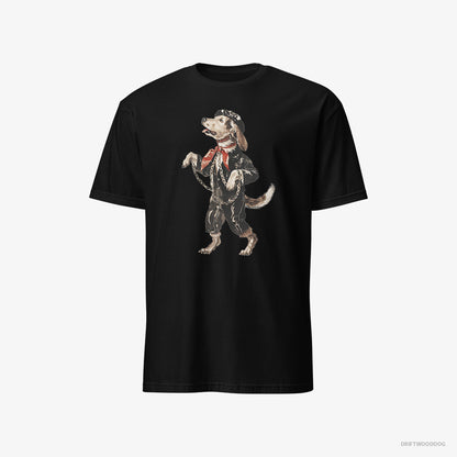 Beagle Headbanging in Chains Black T-Shirt