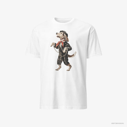 Beagle Headbanging in Chains White T-Shirt