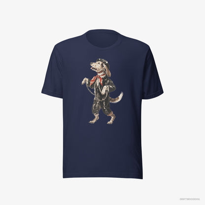 Beagle Headbanging in Chains Navy T-Shirt