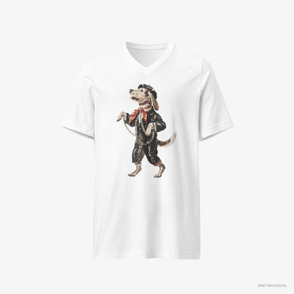 Beagle Headbanging in Chains White T-Shirt