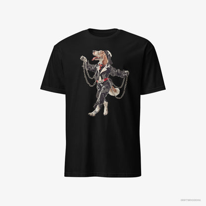 Beagle Spinning in the Club Black T-Shirt