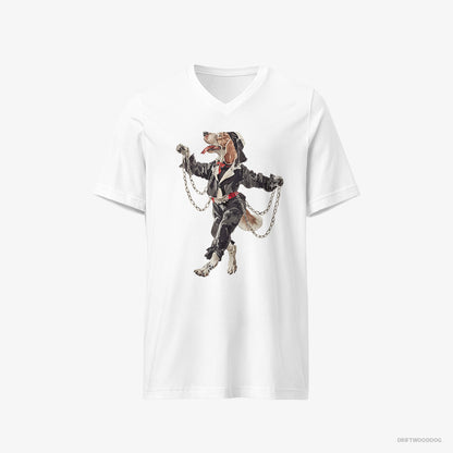 Beagle Spinning in the Club White T-Shirt