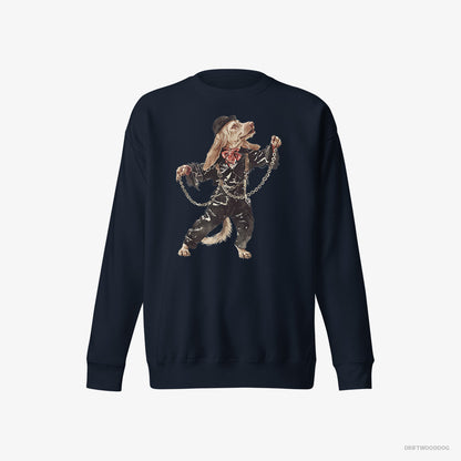 Beagle Stomping to the Beat Navy Sweatshirt