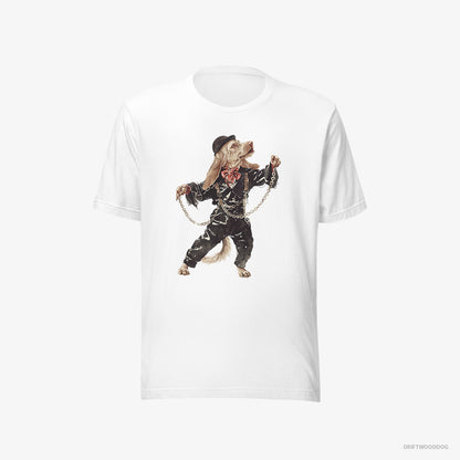 Beagle Stomping to the Beat White T-Shirt