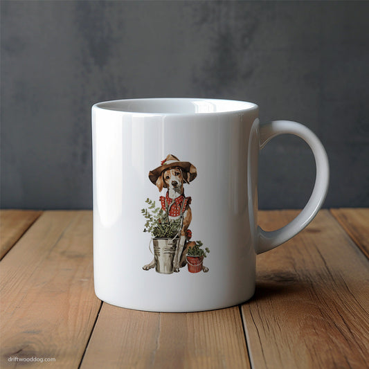 Beagle Collecting Herbs Mug – Unique Dog Cups | Dog-Themed Mugs