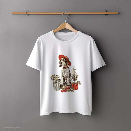 Beagle Planting in Pots T-Shirt – Unisex Tee for Dog Lovers