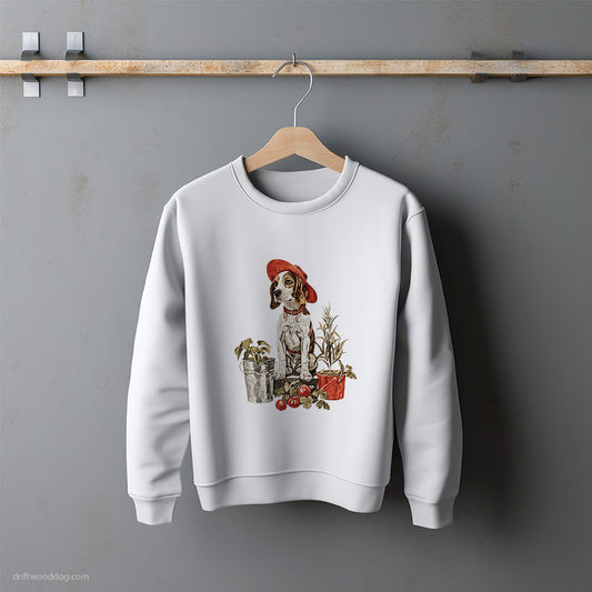 Beagle Planting in Pots Sweatshirt – Unisex Sweatshirt for Dog Lovers