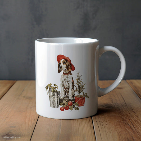 Beagle Planting in Pots Mug – Unique Dog Cups | Dog-Themed Mugs